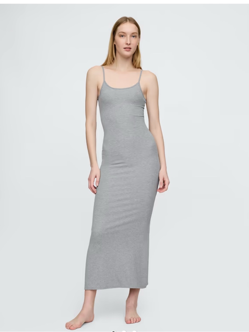 GAP NWOT Grey Spaghetti-Strap PJ MAXI DRESS~Size XL TALL